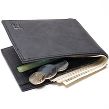 

Fashion Men's Luxury Business Wallet Card Holder Man Purse Coin Bag Zipper Black Brown Simple Wallet 2021 New Card Bag