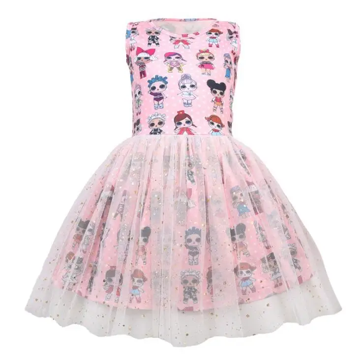 

Lol Dolls Baby girl Dresses Summer sPrincess Girls Dress Kids Party Christmas Costumes Children Clothes Dresses