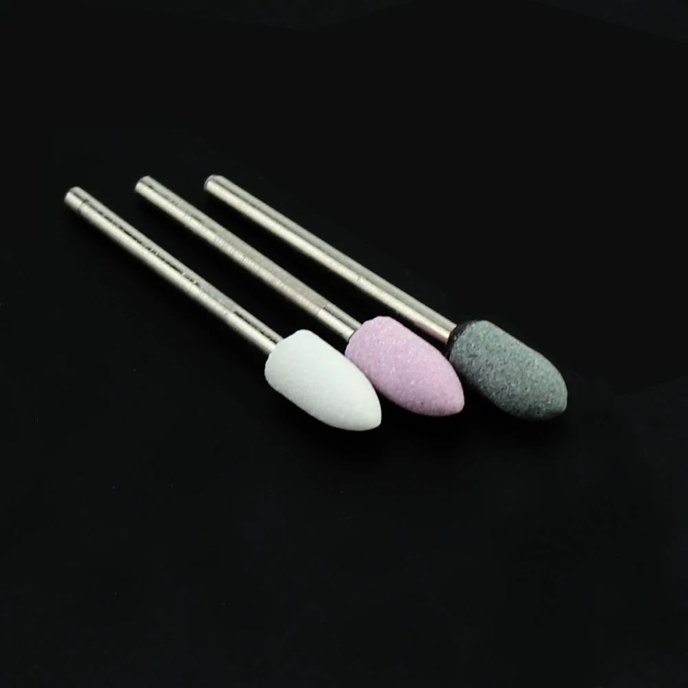 1pcs Ceramic Stone Nail Drill Bit Milling Cutter for Manicure Electric Nail Files Bits Accessory Skin Remove Rotary Burr Tools 5