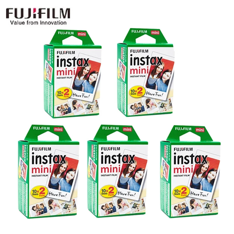 20 - 100 листов белая пленка ujifilm Instax Mini 10 40 60 80 для камеры Мгновенной Печати FUJI 9 11 8 7s 70