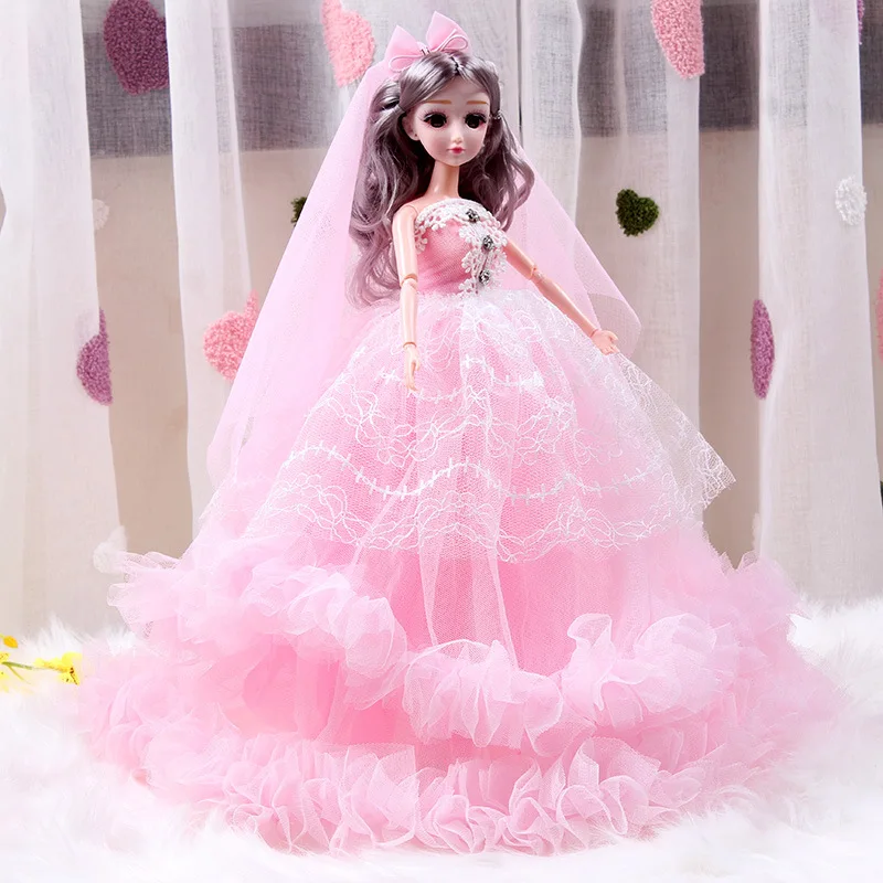 Dolls Princess Dresses | Korean Toys Children | Doll Wedding Dresses 30cm Bjd Doll - Aliexpress