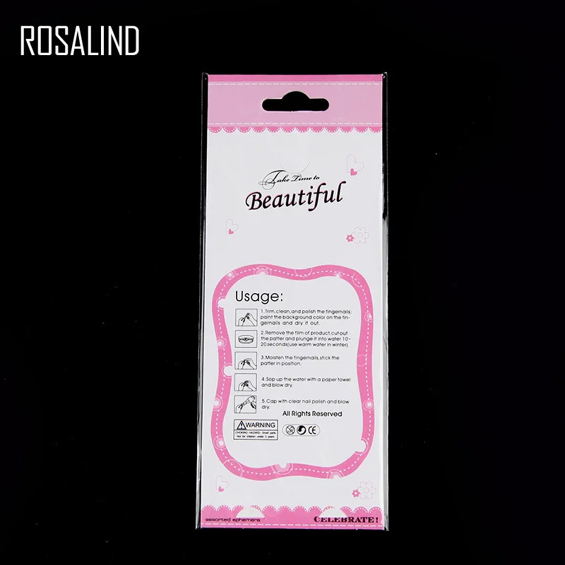 

Rosalind Watermark Sticker Applique Nail Sticker 23 наклейки на ногти