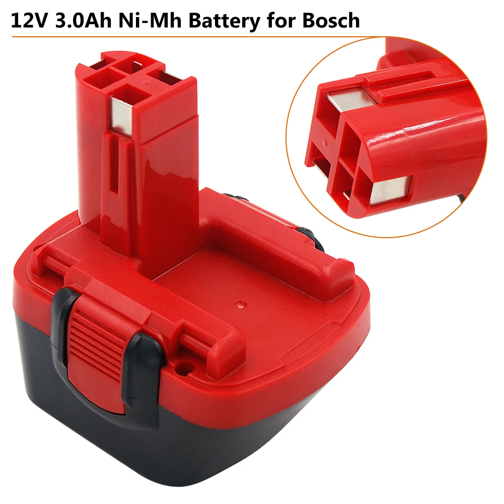 12V никель-металл-гидридного 3000 мА/ч, 3,0 Ah BAT120 Батарея для Bosch 12V 12 V, 22612,23612, 3360, 3360 K, PSR 12VE BAT045 BAT046 Мощность инструменты