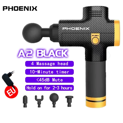

Phoenix A2 Muscle Massage Gun Deep Tissue Massager Therapy Gun Exercising Muscle Pain Relief Body Shaping