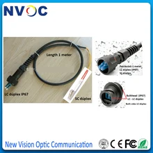 4 шт. ODVA LC/UPC к LC/UPC 5 м волоконный патч-корд и 4 шт. IP67 ODVA-LC дуплексная перегородка ODVA LC DX волоконно-оптический адаптер