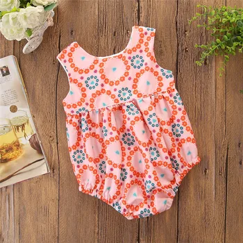 

Children Jumpsuit Sling Sleeveless Female Baby Triangle Short Jumper Baby Girl Clothes Summer Dress Vestidos De Verano One-piece