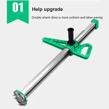 

Manual Portable Gypsum Board Cutter Stainless Steel Woodworking Hand Push Drywall Cutting Artifact Tools