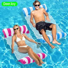 Inflatable Pool Float Adult Pool Floaties Multi-Purpose 4-in-1 Swimming Water Floating Rafts Saddle Lounge Chair Hammock