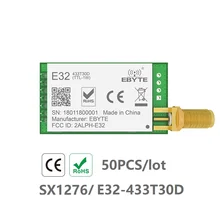 50 шт./лот E32-433T30D IoT 433 МГц SX1276 LoRa Модуль UART беспроводной приемопередатчик 30dBm приемник передатчик большой дальности