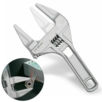 

Adjustable Wrench 16-68mm Large Opening Bathroom Wrench Tool 200mm Durable Hand Tool Parts