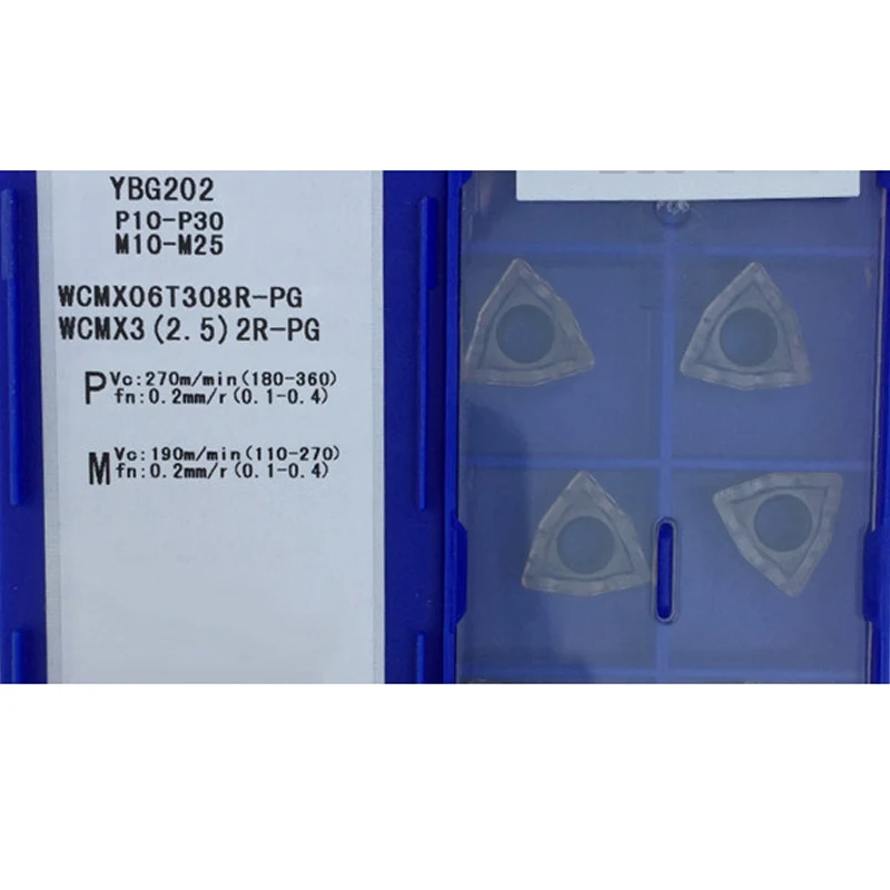 WCMX06T308R-PG YBG202 WCMX06T308 WCMX 06T308 10 шт. оригинальная u-образная сверлильная вставка для