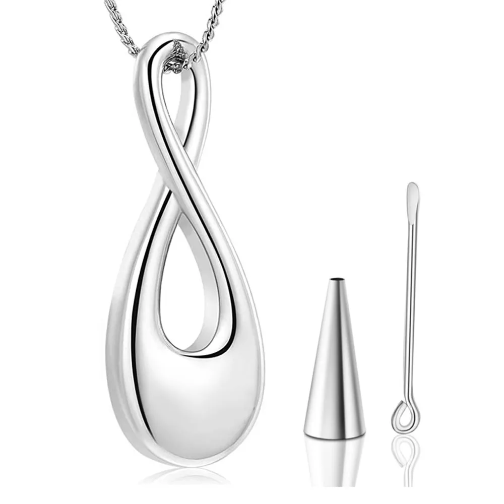 Ecation 15 Pcs Urn Necklace For Ashes Women Keepsake Cremation Jewelry Stainless Steel Cross Heart Cubic Locket Ashes Necklace For Human Loved One(Black