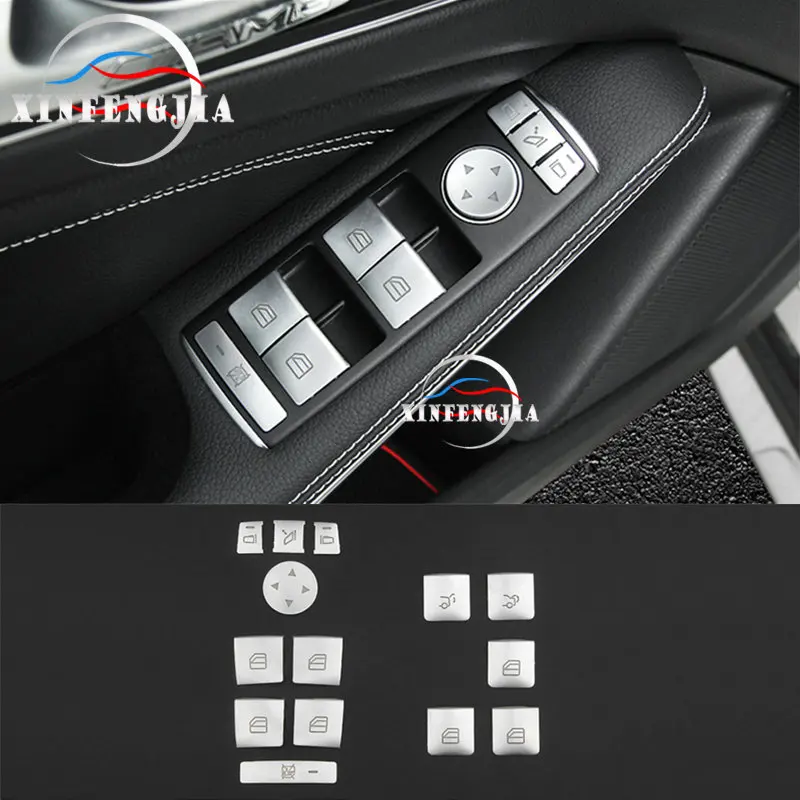 

For Mercedes-Benz A B C E CLA GLA ML GL GLK GLE GLS Class 14X Window Lift Button Sequins Trim
