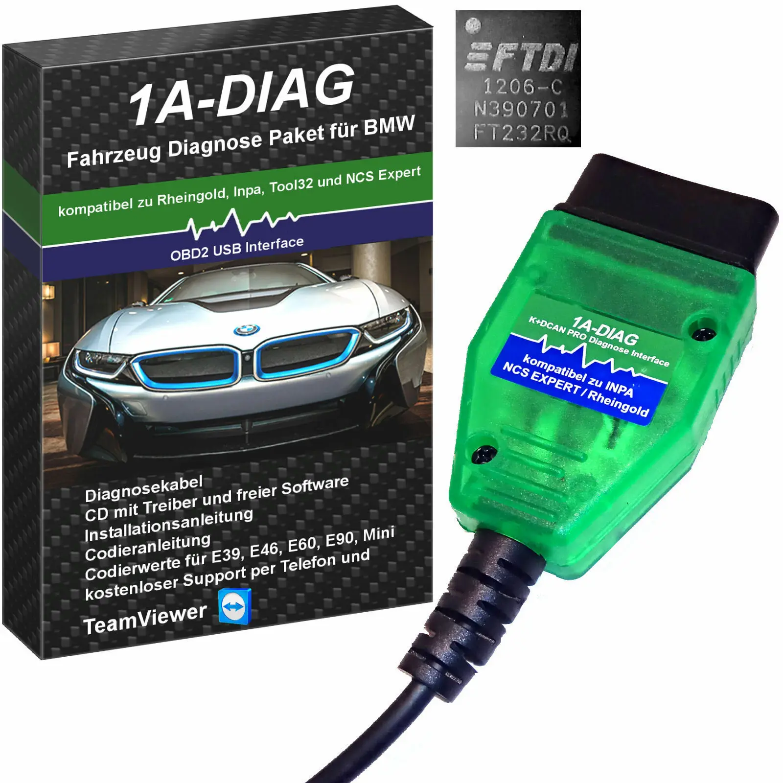 Оригинальное Диагностическое устройство K + DCAN PRO 1A DIAG для BMW INPA Rheingold ISTA NCSEXPERT| |