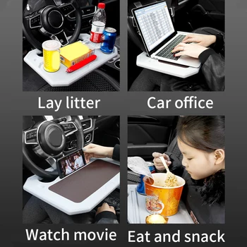 

Service Plate Board Computer Holder Car Laptop Tray Mobile Phone Entertainment Portable Desk Multifunctional Auto Interior