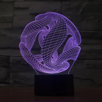 

Bluetooth music Abstract 7 Color Lamp 3d Visual Led Night Lights For Kids Touch Usb Table Lampara Lampe Baby Sleeping Nightlight