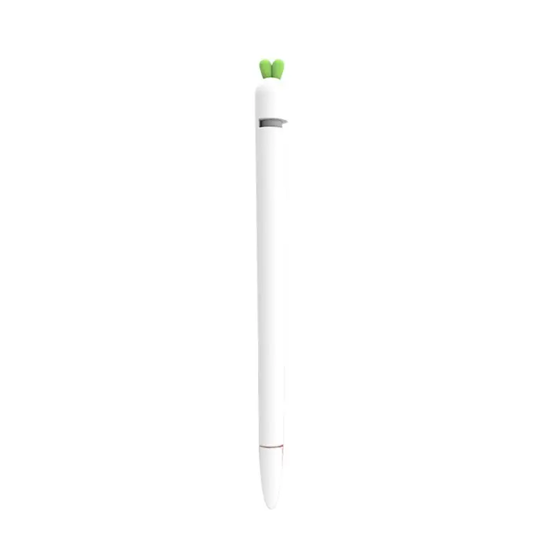 1 компл. Силиконовый защитный чехол с наконечником для Apple Pencil 1st 2nd Pen - Цвета: White 1st