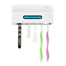 UV настенный держатель зубной щетки 4 держатель стерилизатора зубной щетки