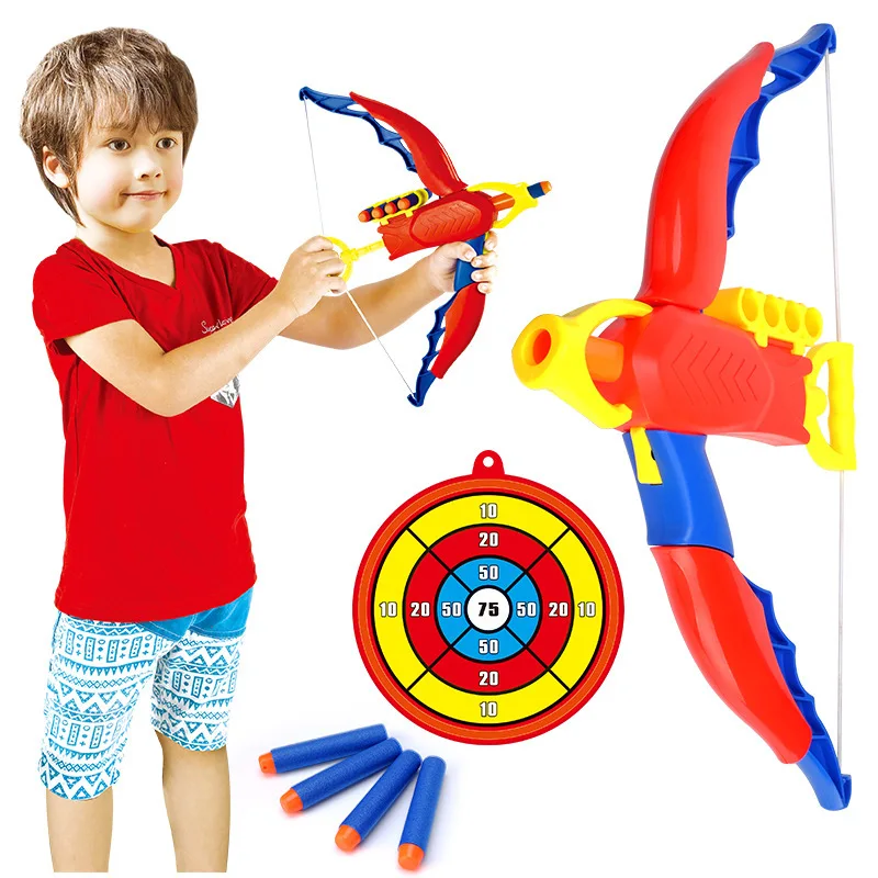 

Children Model Bow And Arrow Set Indoor-Emission EVA Soft Ball Sucker Target Outdoor Parent And Child Shooting Arrow Toy