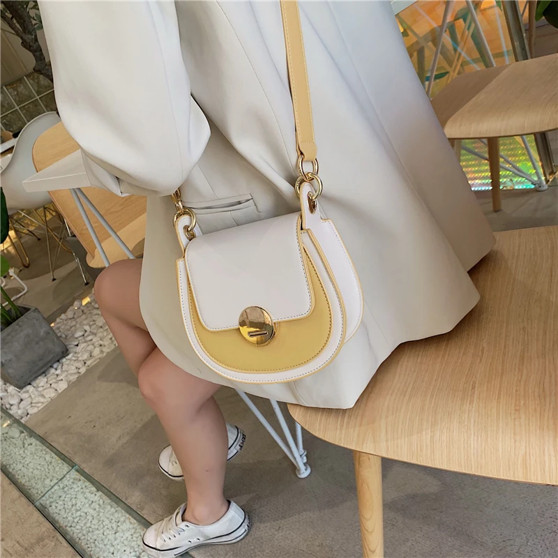 

High Quality Panelled PU Leather Bag for Women Summer Crossbody Bag Designer Fashion Messenger Handbag Tote Causal Shoulder Bag