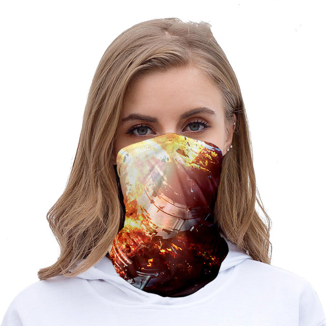 stars color seamless headscarves for men and women with ice silk sunscreen bib mask multi-functional sports magic headscarve