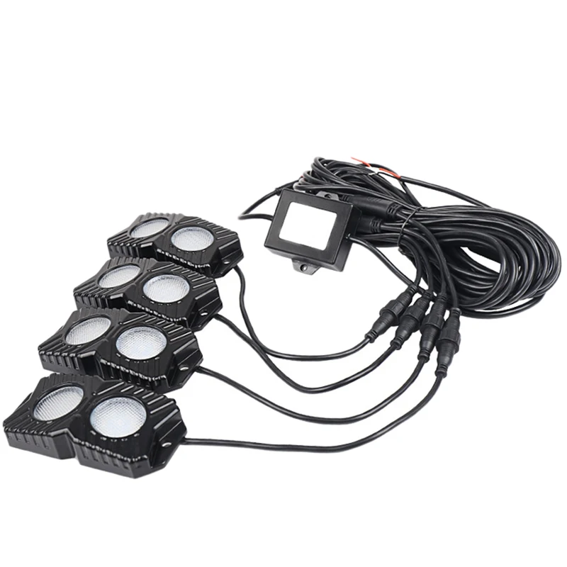 Rgb Led рок светильник Bluetooth многоцветный неоновый светодиодный светильник набор с 4/6/8 люстры для Jeep грузовиков Atv SUV