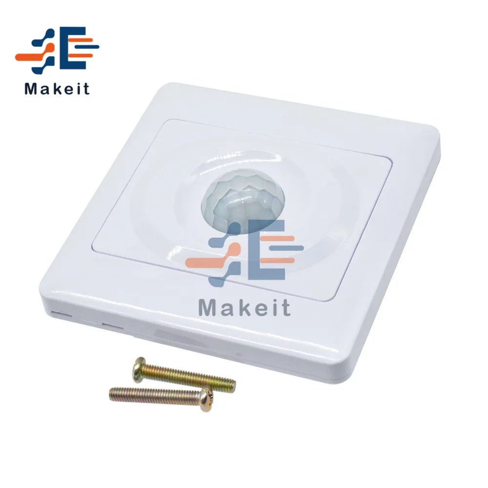 PIR kızılötesi hareket sensörü anahtarı AC 110V 220V IR insan vücudu hareket sensörü akıllı gecikme ışığı kapalı kontrol anahtar modülü