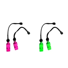 4 штуки свистки для аварийного выживания, для подводного плавания, водных видов спорта, пеших прогулок, альпинизма 4x2x2 см