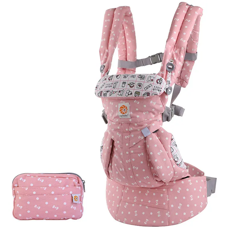 omni-print pink Egobaby младенец новорожденный удобное приспособление для переноски эргономичная переноска для младенца Многофункциональный дышащий слинг рюкзак Детская коляска omni 360 - Цвет: omni-print pink
