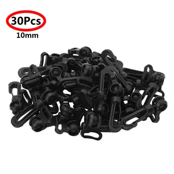 

30P Plastic Snap Hooks Rotary Swivel For Backpack Nickel Plated Lobster Clasps Webbing Hooks Rocker Cell Phone Bag Strap Buckles
