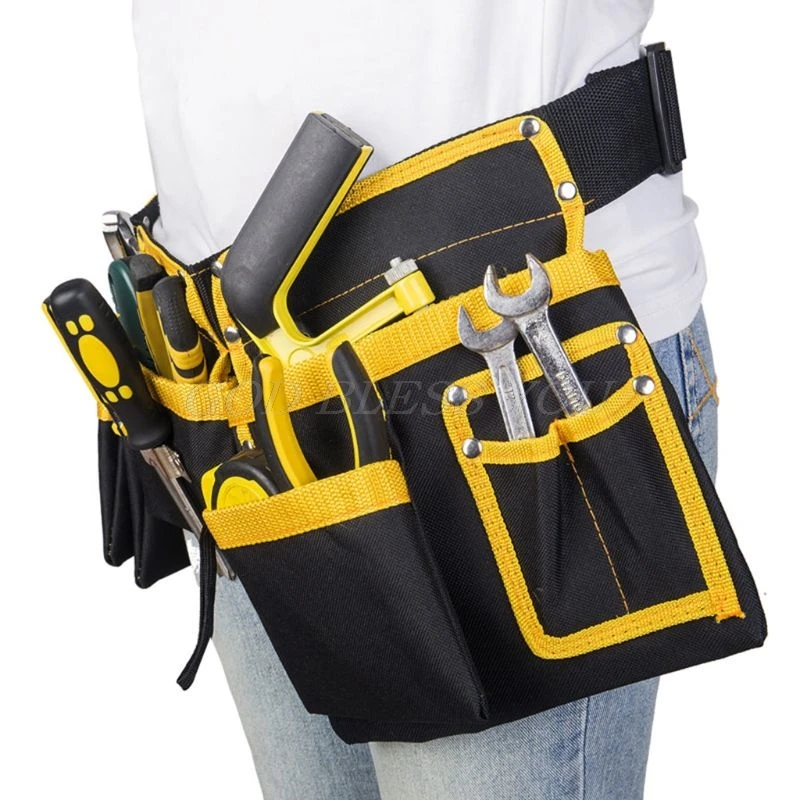 Multi-functional Electrician Tool Bag Waist Pouch Belt Storage Holder Organizer Electricians Tool Pouch Kit Bag Drop Shipping tool pouch