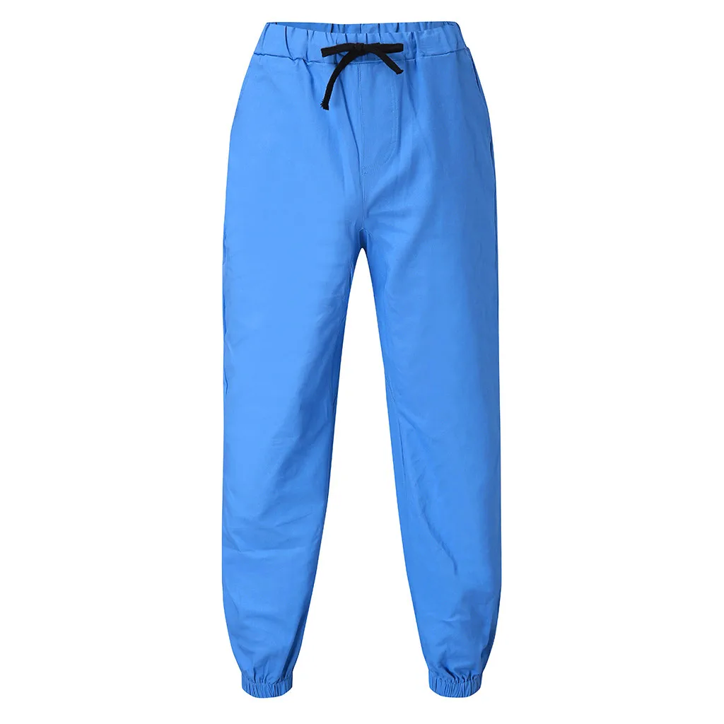 Повседневное Штаны Для мужчин хлопок Slim Fit Мужские Брюки Чинос Для Повседневное спортивные Штаны Slim Fit однотонные брюки штаны для бега впитывает пот и Штаны