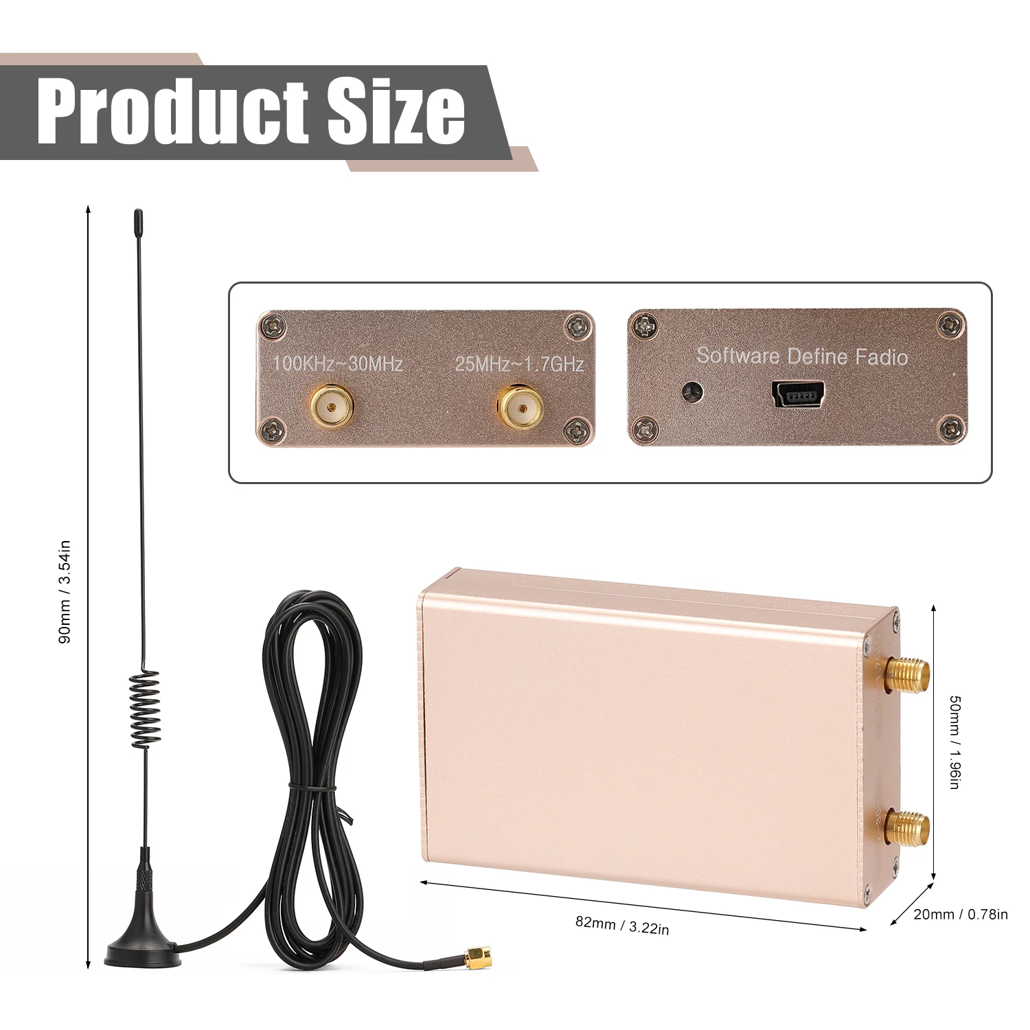 SDR RTL2832U R820T2 Low Noise Radio Amplifier HF Reception Full Band Radio Amplifier