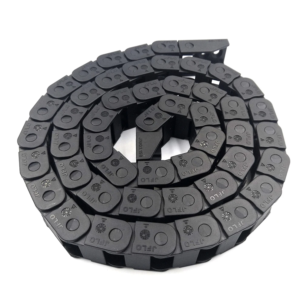 JFLO 1 Meter 10x15mm Towline Cable Wire Carrier Drag Chain For CNC Machine Tools Transmission Bridge Non Opening Hot