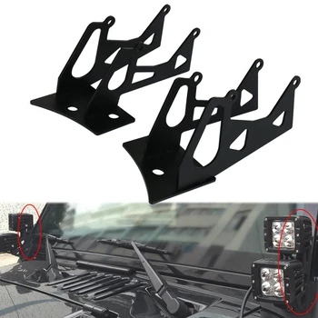 

Fog Light Mounting Bracket For Jeep Wrangler Truck off-road Work Lights Mounted on Both Sides of The Front Window