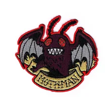 MOTHMAN вышитые патчи приклеивающиеся утюгом нашивки для аксессуары