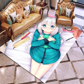 

Carpet Door Mat Carpet Room Door Mat Living Room Anti-slip Mat Cartoon Anime Play Carpet