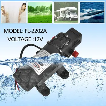 

DC 12V Diaphragm Self Priming Pump 1.07 Gallons Per Minute Electric High Pressure Pump 80 PSI Boat Fresh Water Pump 2.6 Amp