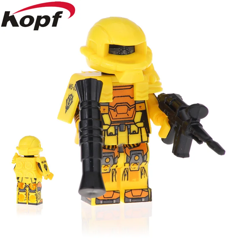 PG2015 20Pcs No Box 20 шт. строительные блоки Fiugres мобильный костюм ZGMF-2000 Тигр Zagus прототип Zaku MS-05K развивающий конструктор Детские Подарочные игрушки PG2011 - Цвет: PG2015 20Pcs No Box