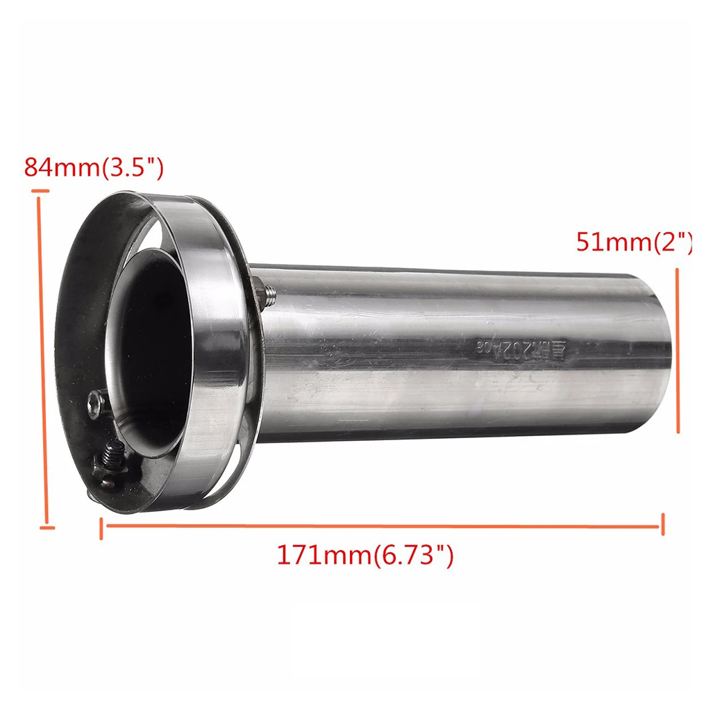 Universal Adjustable Sound Silencer (for 3.5 inch/4 inch/ 4.5 inc  Round Tip Mufflers)