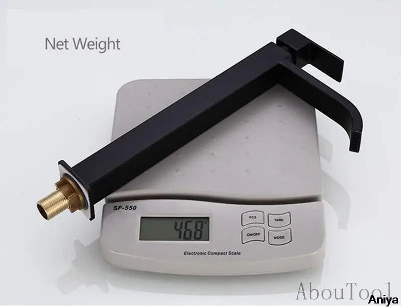 Waterfall Faucet Tall Basin Faucets Cold Water Tap Stainless Steel Bathroom Faucet Sink Washing