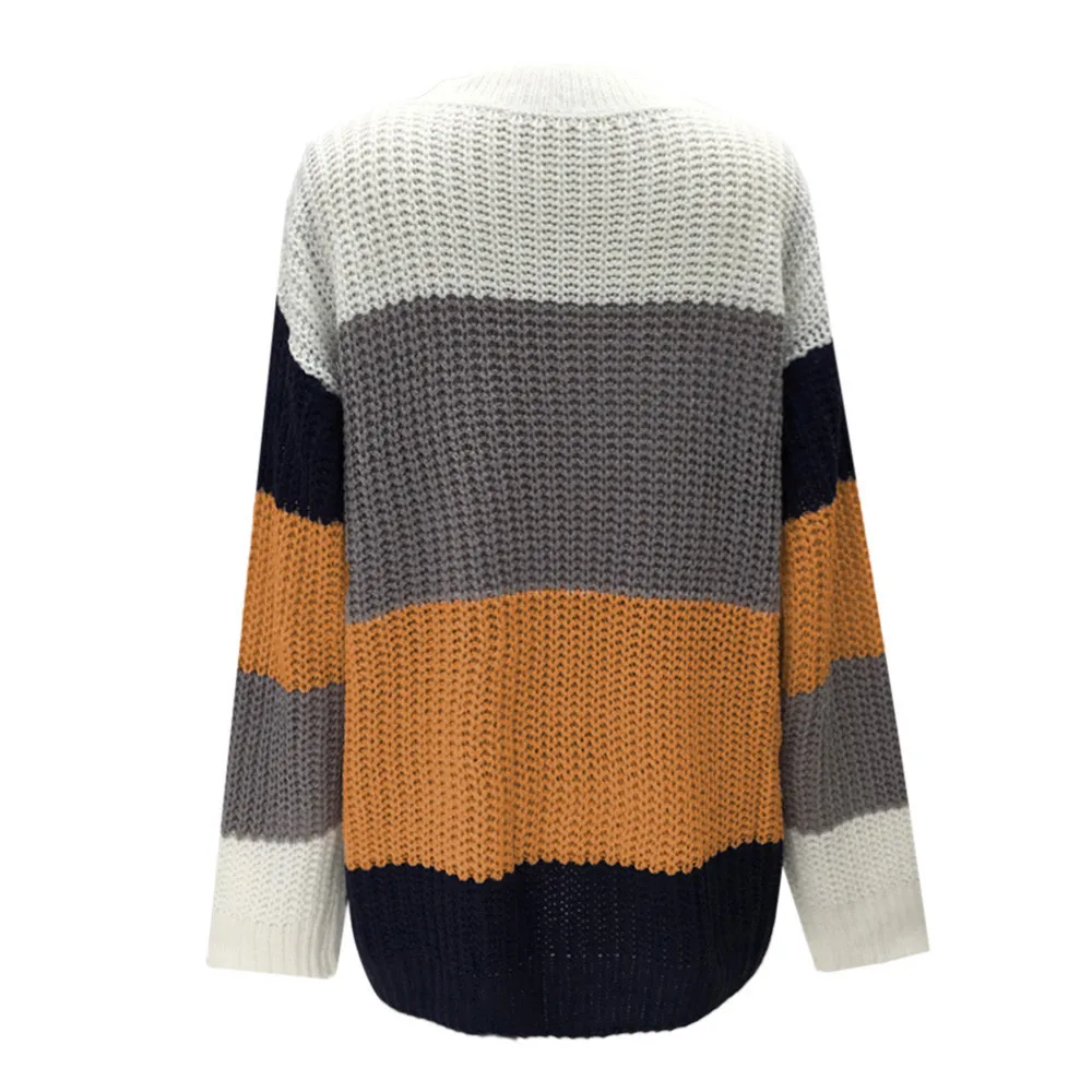 Пуловер с вырезом лодочкой женский s вязаный свитер женский длинный рукав свободный джемпер оверсайз женский свитер-пуловер Плюс Размер# J30