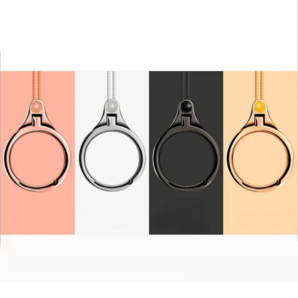 Bluelans Ring Phone Holder Multifunction Metal Phone lanyard Finger Ring Mobile Phone Holder 2 in 1 For Smartphone Cell Phone