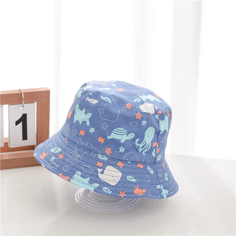 Summer Baby Bucket Hats Panama For Children Girls Boys Kids Outdoor Beach Cap Cartoon Dinosaur Print Sun Hat With Windproof Rope child safety seat