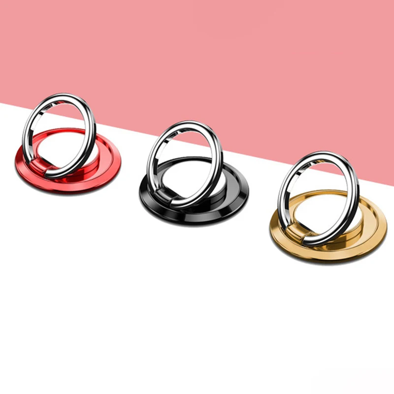 

Mobile Phone Finger Ring Holder 360 Degree Ring socket stand Desktop Holder Smartphone Magnetic Support Accessories In Car Mount