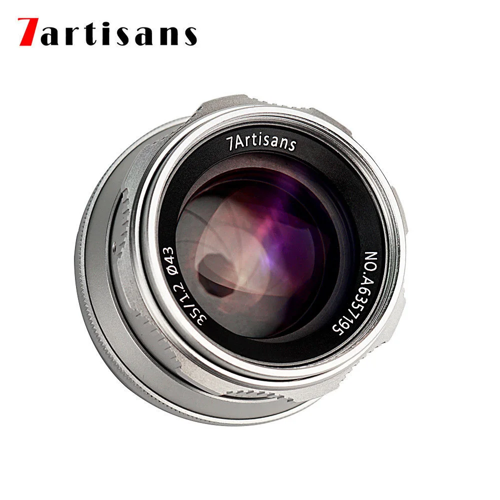 7 ремесленников 35 мм F1.2 Prime объектив для sony E-mount/для Fuji XF APS-C камера ручной беззеркальный объектив с фиксированным фокусом A6500 A6300 X-A1