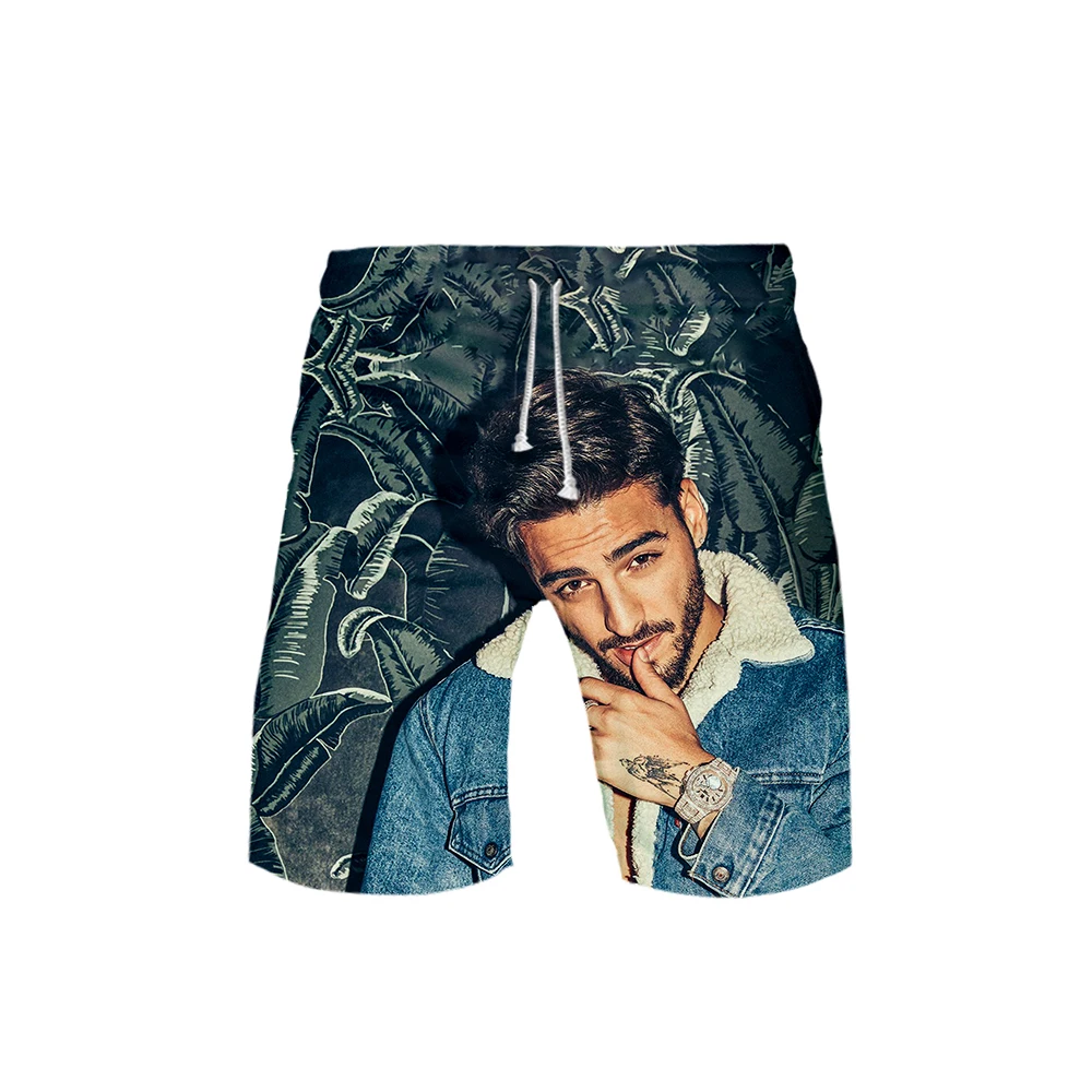 Maluma 3D Полиэстер Летняя мужская мода досуг тренд пляжные шорты новинка Kpop популярные повседневные летние шорты
