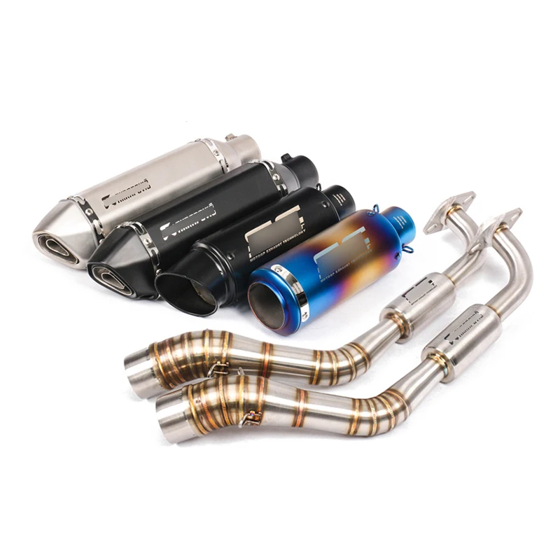 

Full Exhaust System for Yamaha NVX155 Aerox155 Exhaust Pipe Scootr Header Pipe Slip On 51mm Muffler with Removable Db Killer