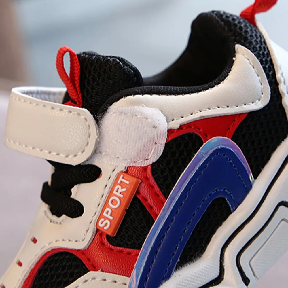 Baby kids sneakers boys child baby kids sneakers girls mesh breathable sports running shoes sneakers football shoes kids 35A13 (5)