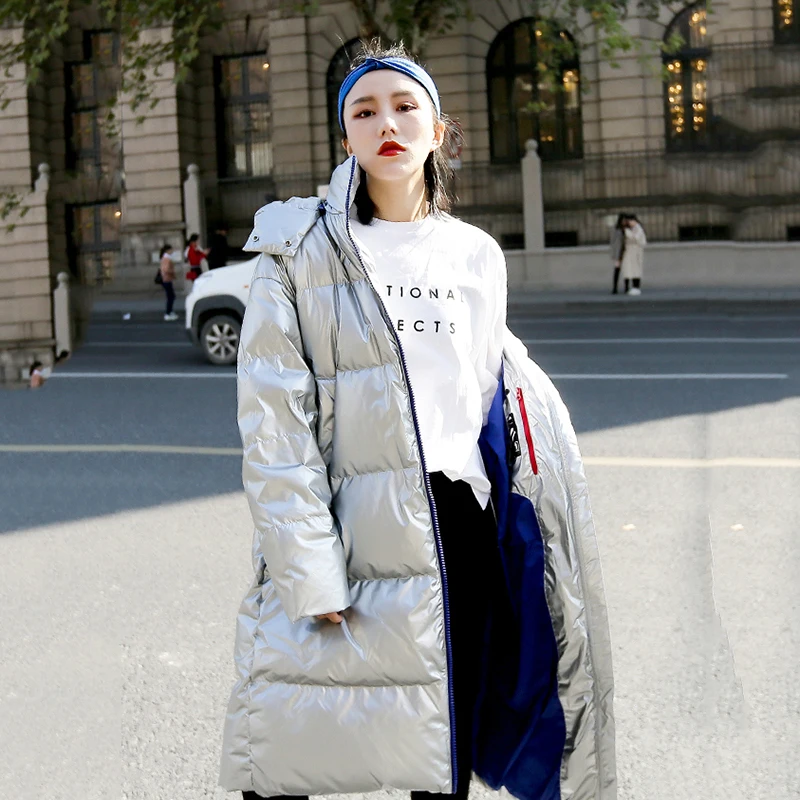 Fashion Hooded parka Winter jacket women Long Down Cotton Coat Female Korean Casual Loose Outerwear Warm Cotton Parkas Coats